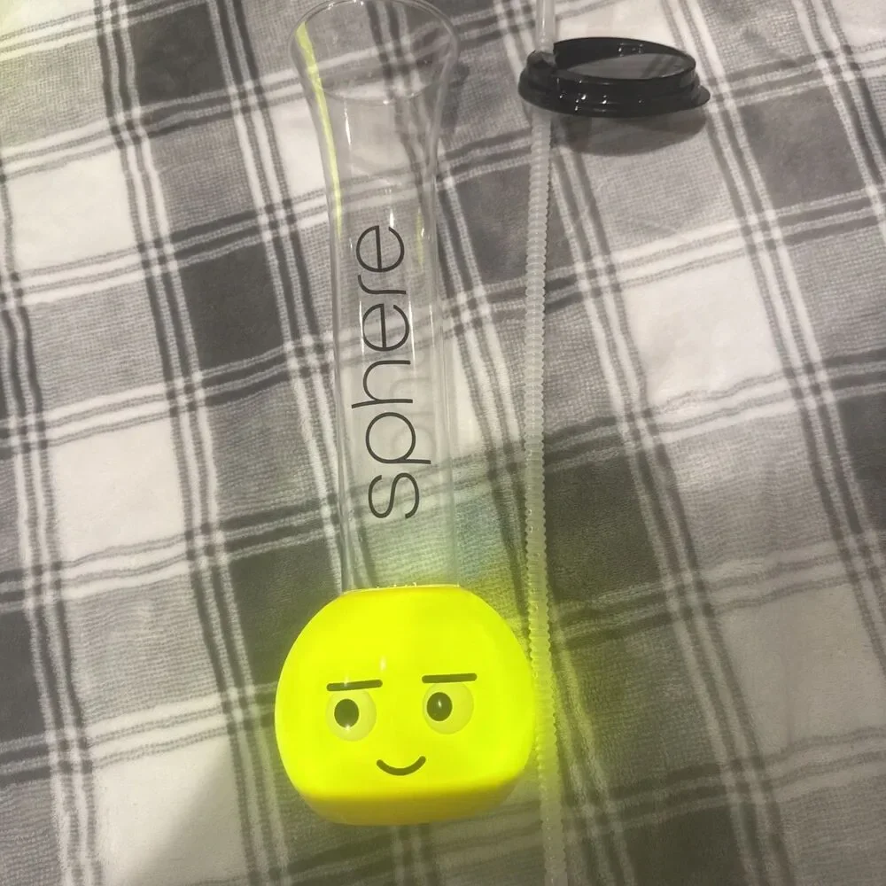 The Sphere, Las Vegas Whirley DrinkWorks Yellow Emoji Plastic Souvenir Cup, 14in